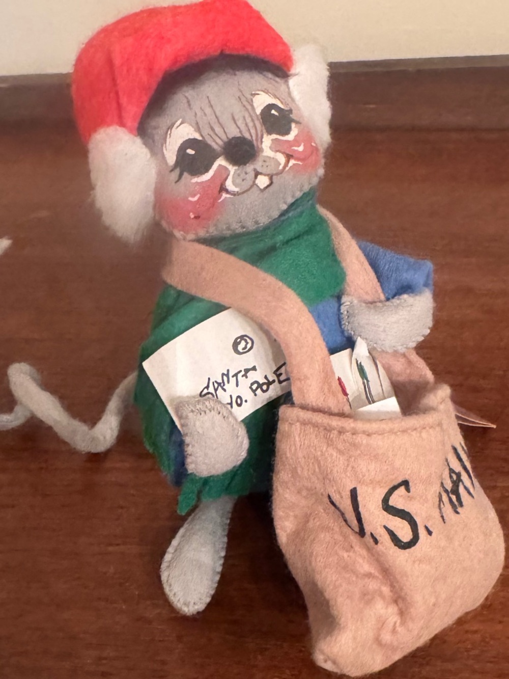 Vintage 1991 Annalee Christmas Mouse Letters to Santa